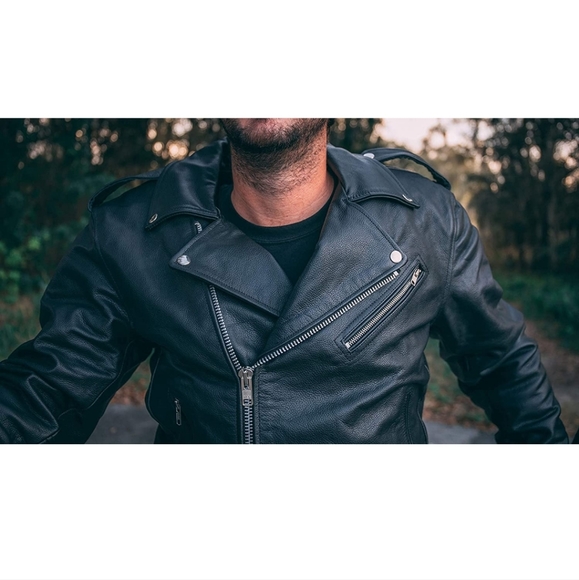 Motorcycle leather jacket - Picture 7 of 12